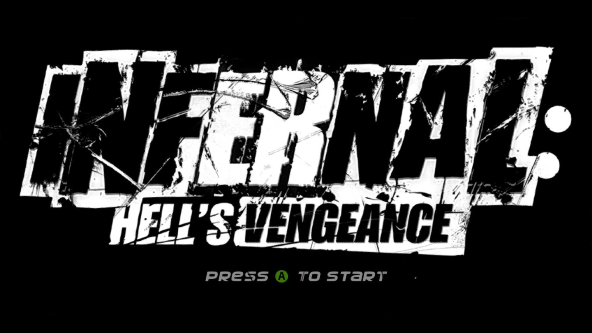 Infernal: Hell's Vengeance title screen for Xbox 360